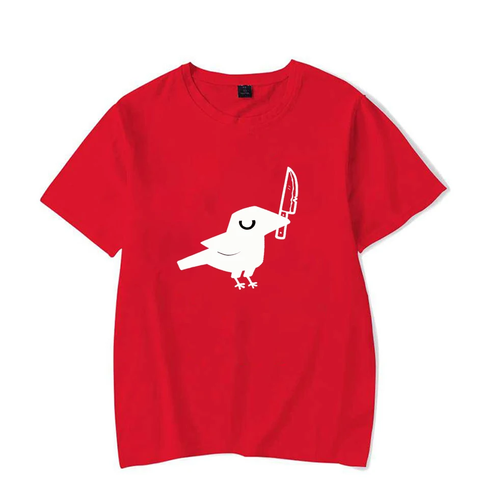 الغراب عض السكين نمط المرأة تي شيرت مضحك Harajuku الشارع موضة للجنسين المحملة بلايز عادية الملابس الجمالية