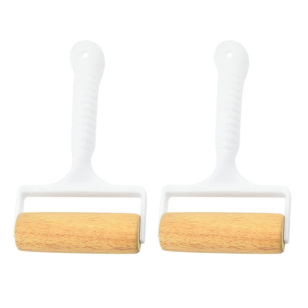 

2Pcs Baking Rolling Pin Wooden Non-Stick Dough Roller for Pizza Pastry Kitchen Tool Rolling Pin Roller for Baking