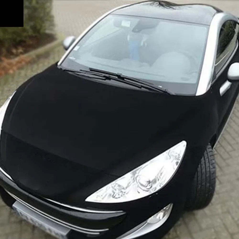 Console Skin Wrap - Schwarzer Samt Vinyl Car Wrap Film