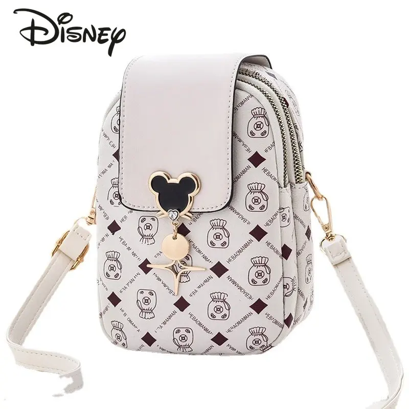 Disney Mickey New Women\'s Zero Wallet Fashion High Quality Girls\' Crossbody Bag Classic Casual Versatile Women\'s Mobile Bag