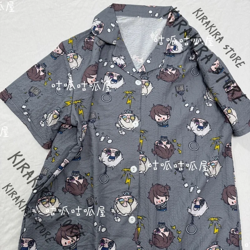 

Luca Balsa Identity V Домашняя одежда Аниме Пижамы с коротким рукавом Косплей Летний костюм Футболка Одежда для отдыха Пижамный комплект отаку