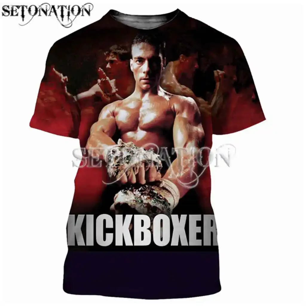 Jean Claude Van Damme Bloodsport 3D Print personalizza uomo donna t-shirt Harajuku Style Tshirt Streetwear Summer Tops