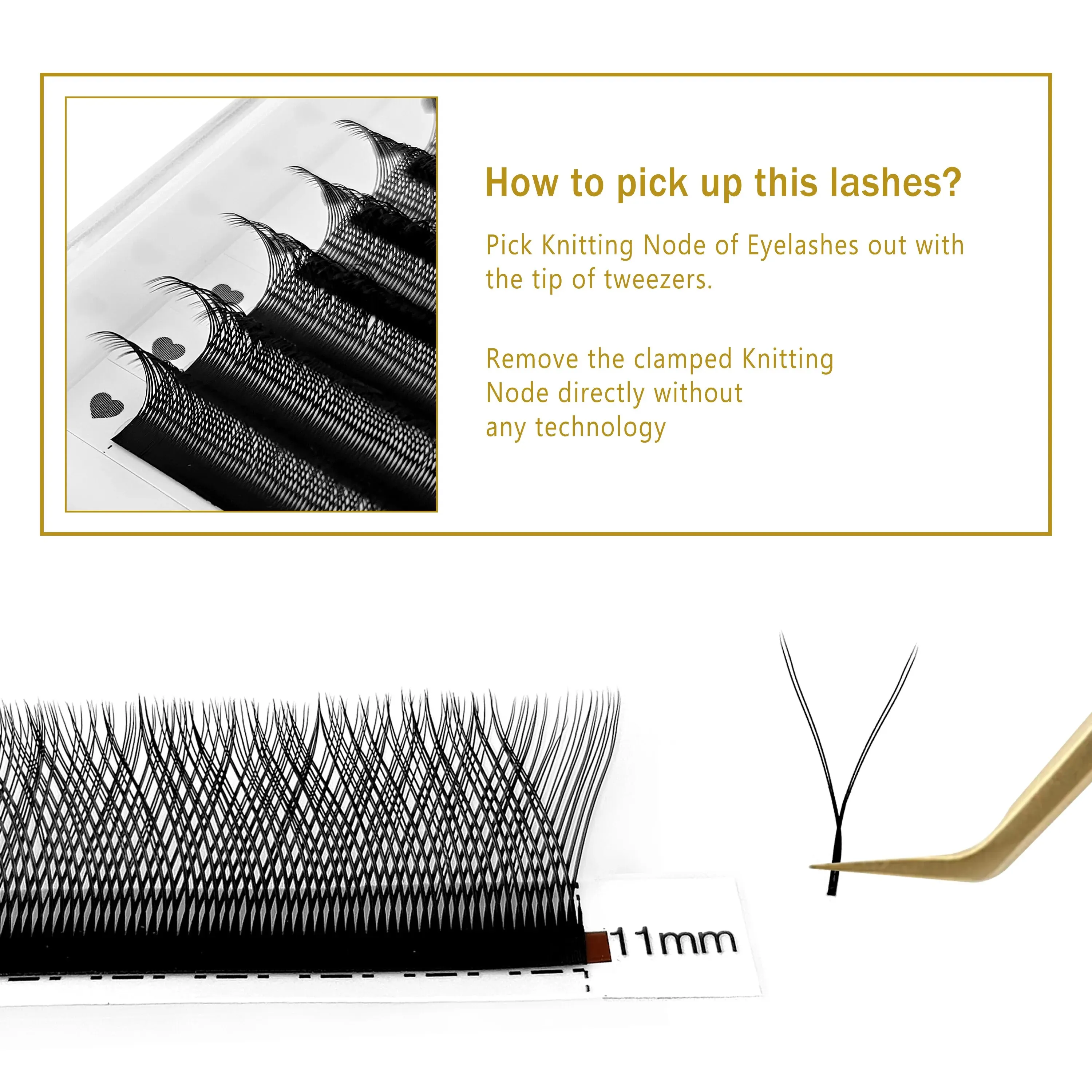 CoMango YY Shape Lashes 2D 0.07 Faux Mink C/D Natural Soft Brazilian Eyelash Premade Volume Fan Lashes Extension