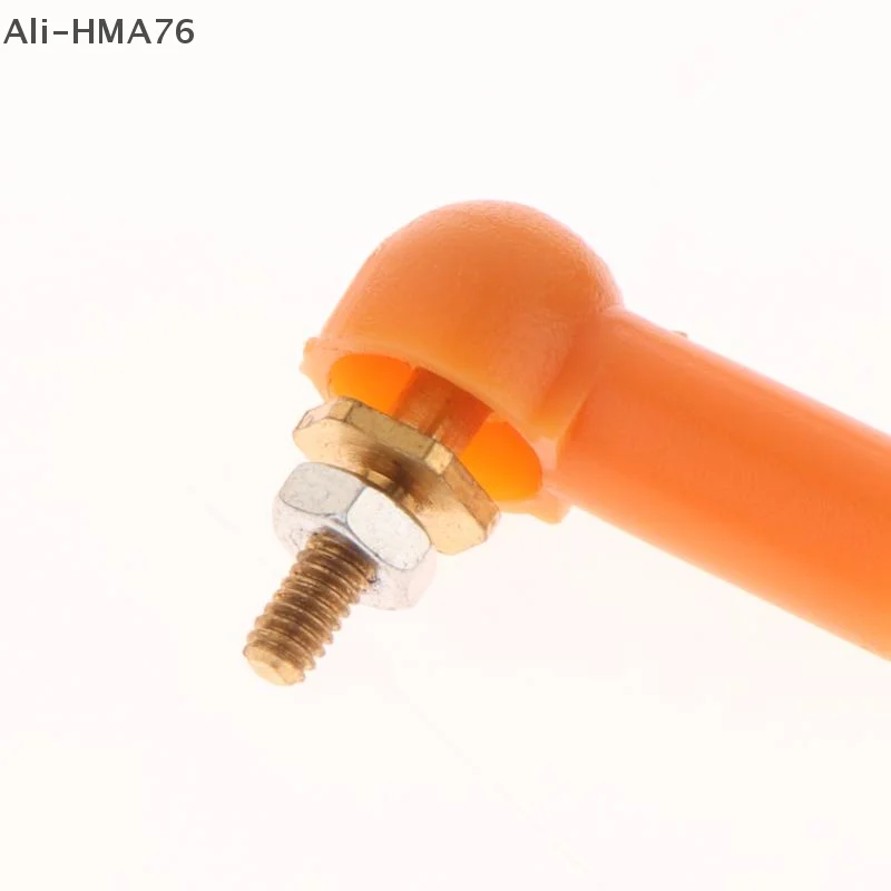 2/5 pçs diy rc barco a gasolina servo peças de reposição l16/17mm extremidade da haste m2 m3 junta esférica 2/3mm preto ligação haste cabeça esférica conector