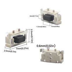 【100-20PCS】3*6*3.5MM 3*6mm 3X6X3.5 Micro Tactile Tact Keys Buttons SMD Push Side Button Switches