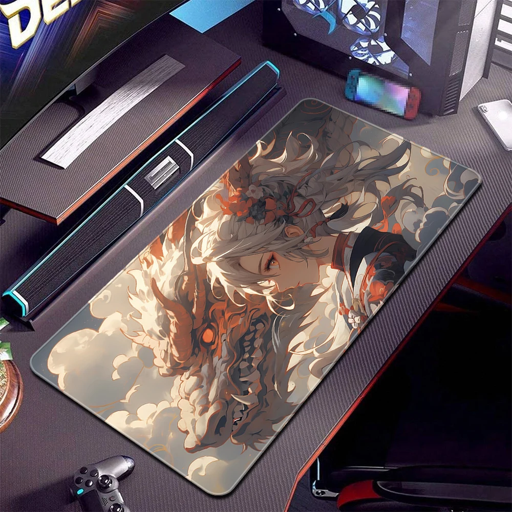 Dragon Mouse Pad Gamer Large Mousepad XXL Anime Girls Gaming Mouse Mat Office Rubber Computer Desk Mat Game Non-Slip Table Mats