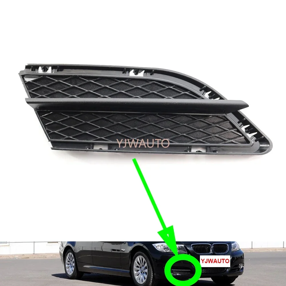 

For BMW E90 3 Series 2009 2010 2011 2012 Foglights Cover Car Fog Lamp Vent Base auto Front Bumper Driving Fog Light Support