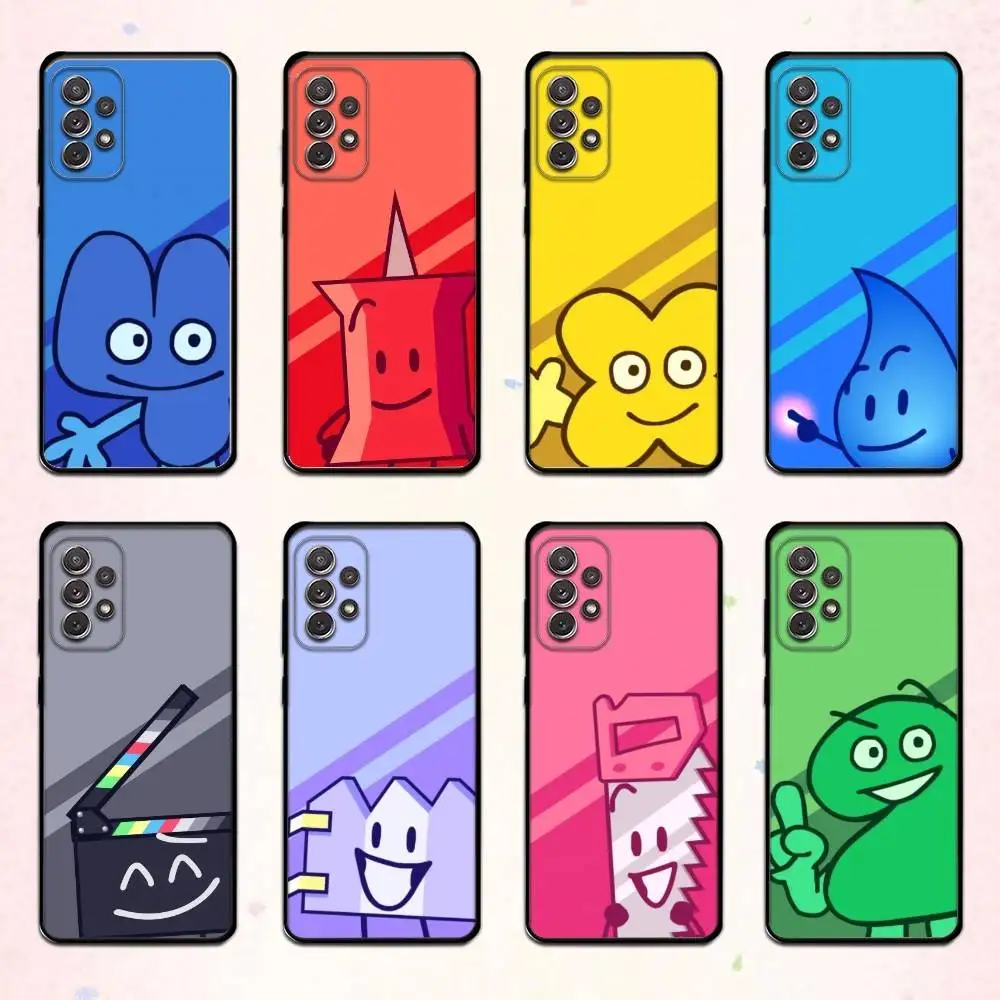

Bfdi Battle For D-Dream Island Phone Case For Samsung S 25,24,23,22,30,21,10,9,Ultra,Plus,Lite,FE,4,5 G Soft Black Case