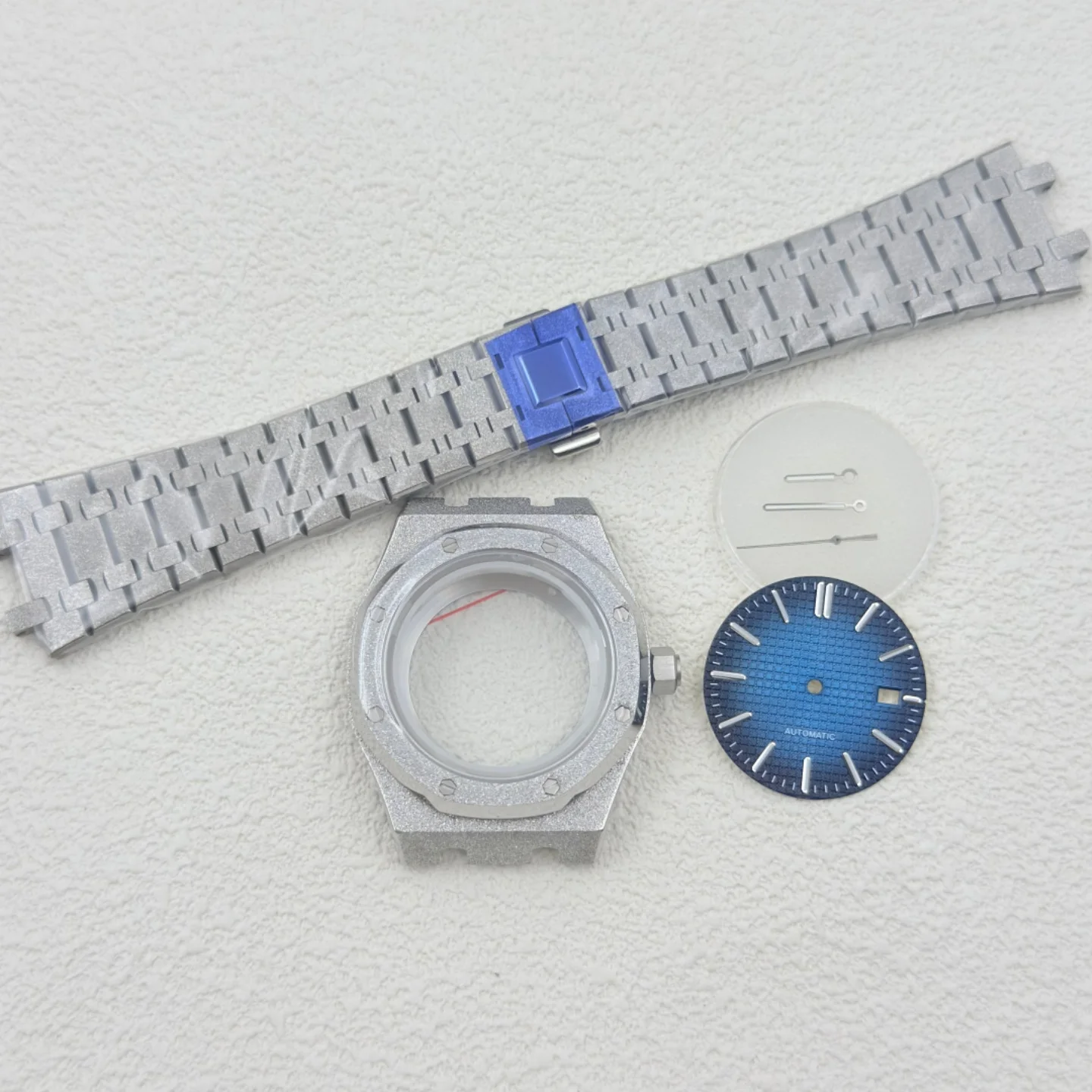 New model farmhouse oak star sand NH35 case modified with 42MM octagonal case strap with engraved pointerand blue sapphire glass