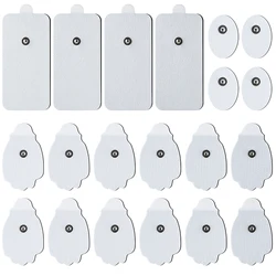 20 Electrode Plate Combination Set Premium TENS Unit Replacement Pads - Snap-on Electrodes