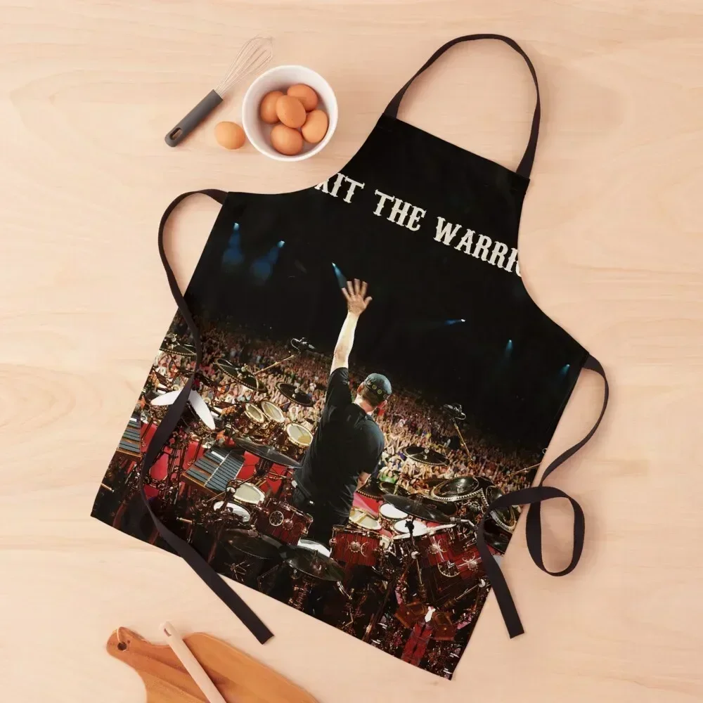 

Exit The Warrior Neil Peart Legendary Rush Band Drummer For Fan Art Canvas Apron For Hairdresser kitchen and home Apron