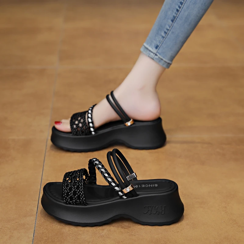 Kadınlar için 6CM Platform Dol - Rhinestone Sandal Women incelemesi ve fiyatı