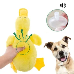 Plush Dog Toy Sound Pet Duck Toys For Small Medium Large Dogs Interactive Squeaky Puppy Training Biting Chew Toys Pet Supplies