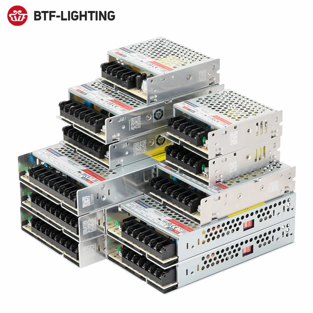 UL-zertifizierte Schaltnetzteile mit Aluminiumgehäuse 5V 12V 24V AC110V - 220V Geregeltes Schaltnetzteil Spannungswandler