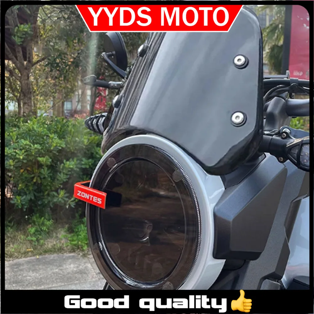 Suitable For ZONTES GK 350 350 GK Modified Windshield Front Small Windshield Headlight Color Protection Sheet New Accessories