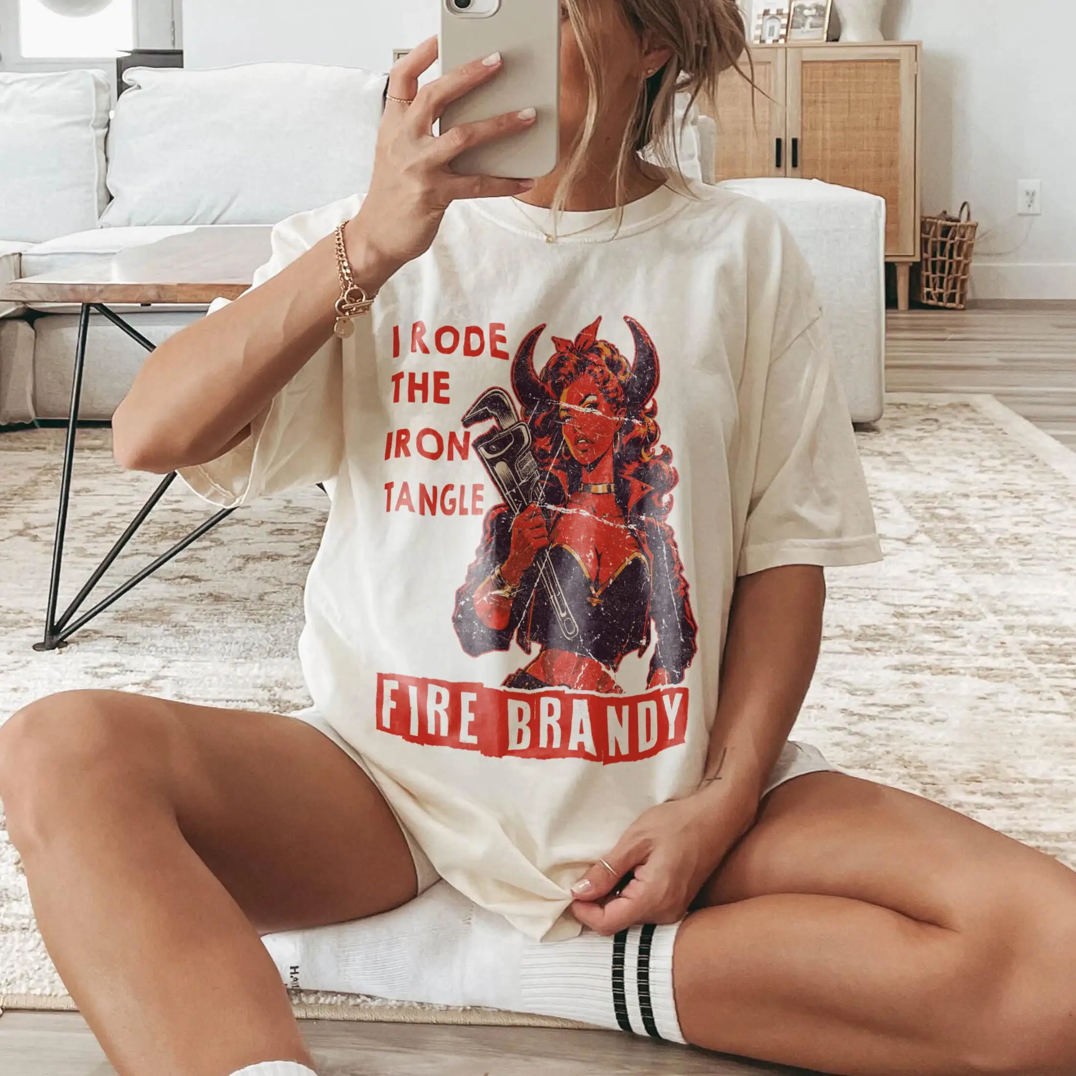 Fire Brandy, Dungeon Crawler Carl, I Rode THE IRON TANGLE, Comfort Tee, Dcc Shirt Gift Tee T-shirt