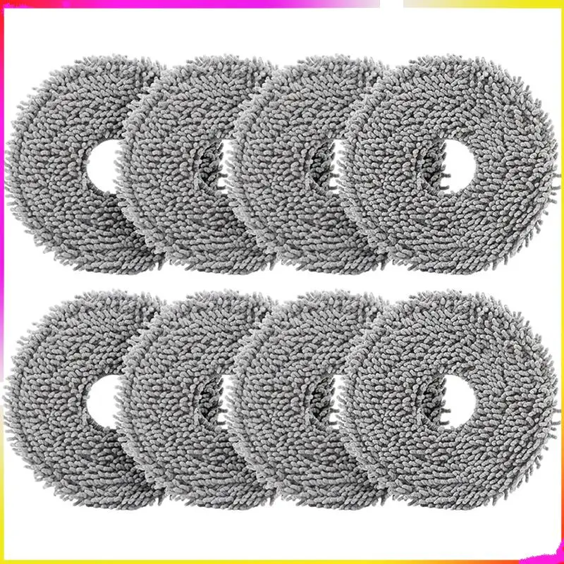 M04k 8 peças almofadas de esfregão de microfibra para roborock qrevo maxv/master/plus/slim/pro peças de aspirador de pó pano de esfregão de microfibra
