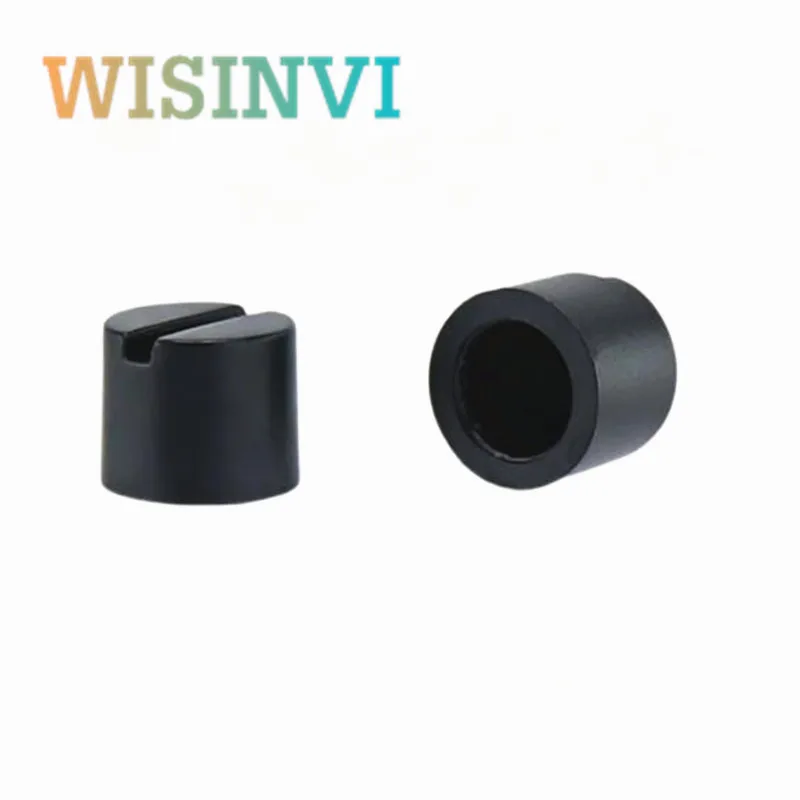 20 Stück 9x7,5MM Mini-Drehknopfkappen für 6mm Keilwellen, Kunststoff-Potentiometer-Encoder-Bandschalter, Lautstärkeregler – Detail 5