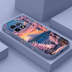Sunset Scenery Phone Case For Oneplus 12 12R 11 11R 10 10R 10T 9R 9RT 9 8T 8 7 7T Pro 5G Liquid Silicone Cover