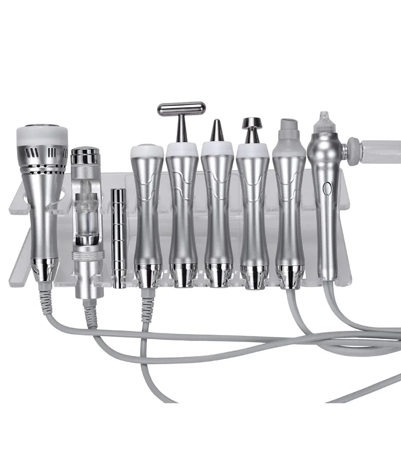Peralatan Pengangkat Wajah Rf Peremajaan Kulit Hidro Pembersih Dalam Wajah Multifungsi 9 in 1