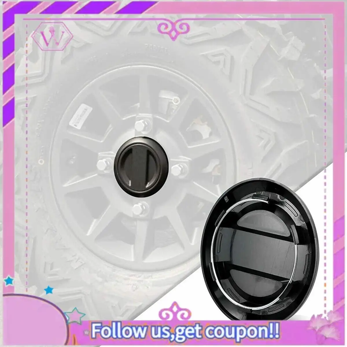 

Latest 4 Pcs Wheel Tire Rim Hub Center Cap Cover For Polaris 2017+ RZR XP XP4 RS1 1000 Turbo / Center 1523994-655