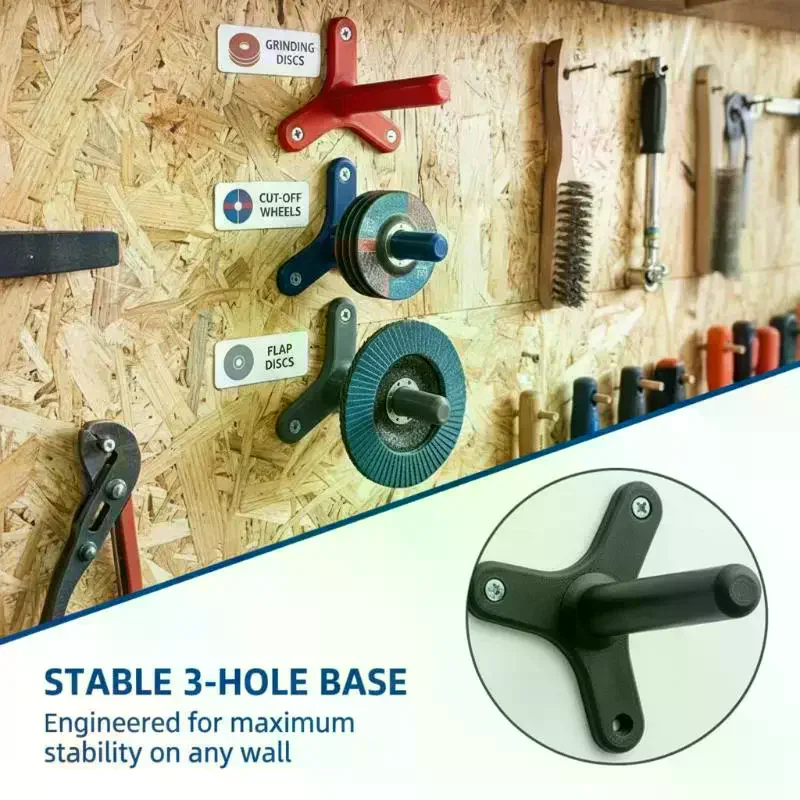 1/3/5Pcs Multifunctional Angle Grinder: Disc Storage Rack Cutting Grinding Wheel Holder Workshop Tool Organizer