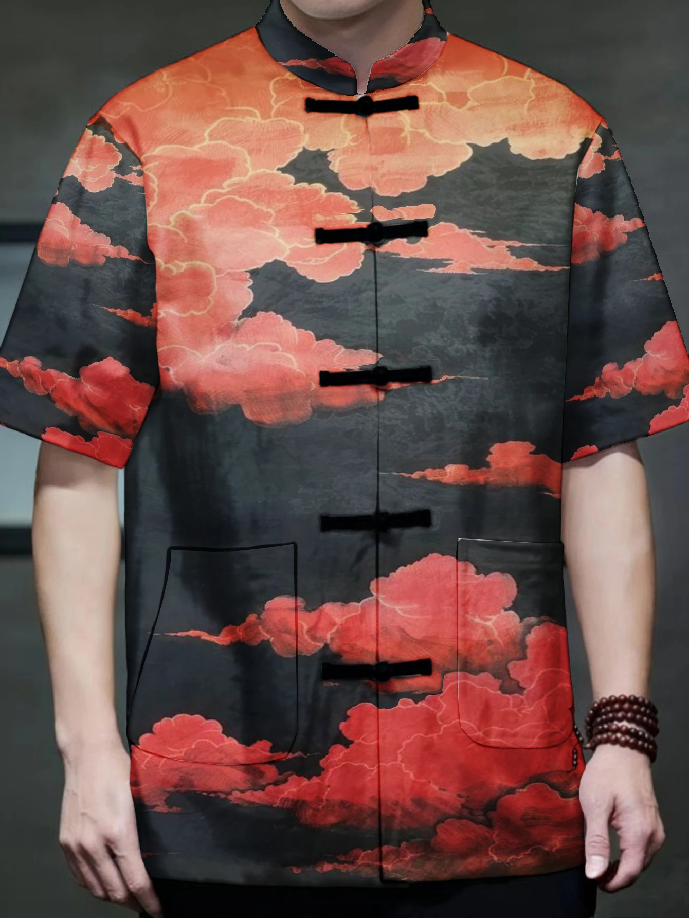 メンズ エスニック オリエンタル アウターウェア 鮮やかな赤 - Ethnic Wear Fashion Designer のレビューと価格