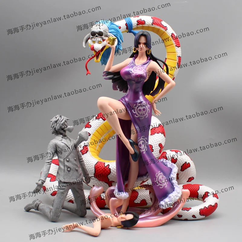 One Piece Doll Boa Hancock Anime Doll Hancock Sanji Model Gk Statue Collection Doll Toy Ornament Gift