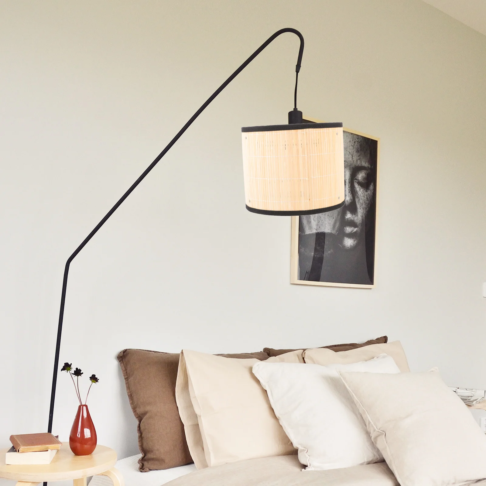 

1Pcs Bamboo Lampshade Japanese Style Pendant Ceiling Lamp Light Cover Lamp Shade Simple Home Light Accessory Decoration