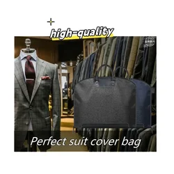 Perfect Men's Suit Cover Bag with Handle Waterproof Suit Holder for Men Luggage Protective Garment Bag Portable Travel Suit Bag