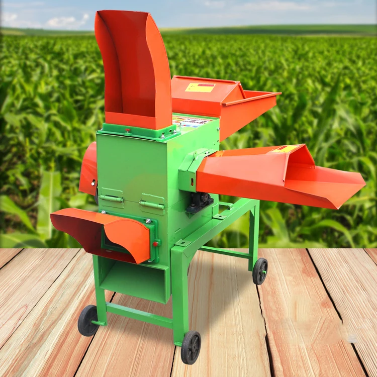 Chinese factory tractor hemp cotton  straw wood  feed hay cutter crusher machine for agricultural animal feed chopper