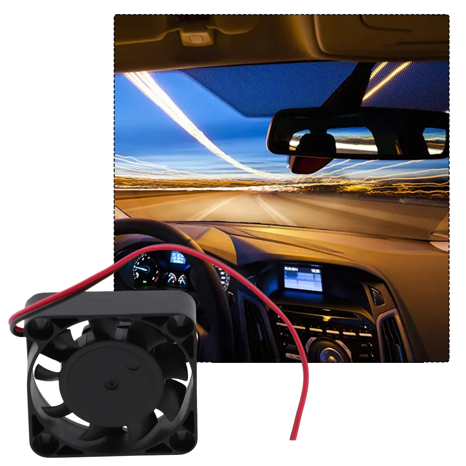 12V Cooling Fan Product Weight About 60 Car Radio Cooling Fan Wear-resistant Performance Tested Car Radio Installation