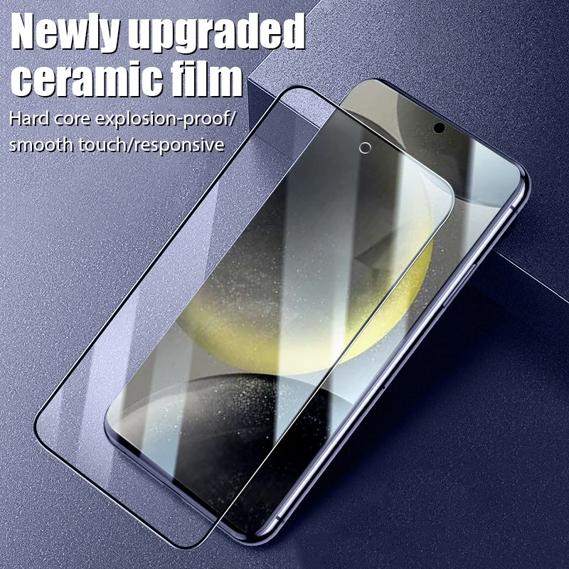 5PCS Ceramic Screen Protector For Samsung S24 Uitra S22 S23 Plus S20 S21 FE 5G Ceramic Film For Samsung A24 A33 A23 A22 A12 A50