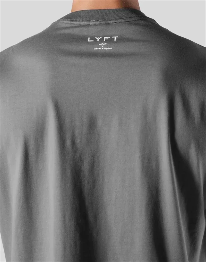 LYFT w stylu VINTAGE z grafiką dla psa duża koszulka męska 100% 210G bawełniana luźne oversize koszule męskie główna ulica casualowe koszulki z