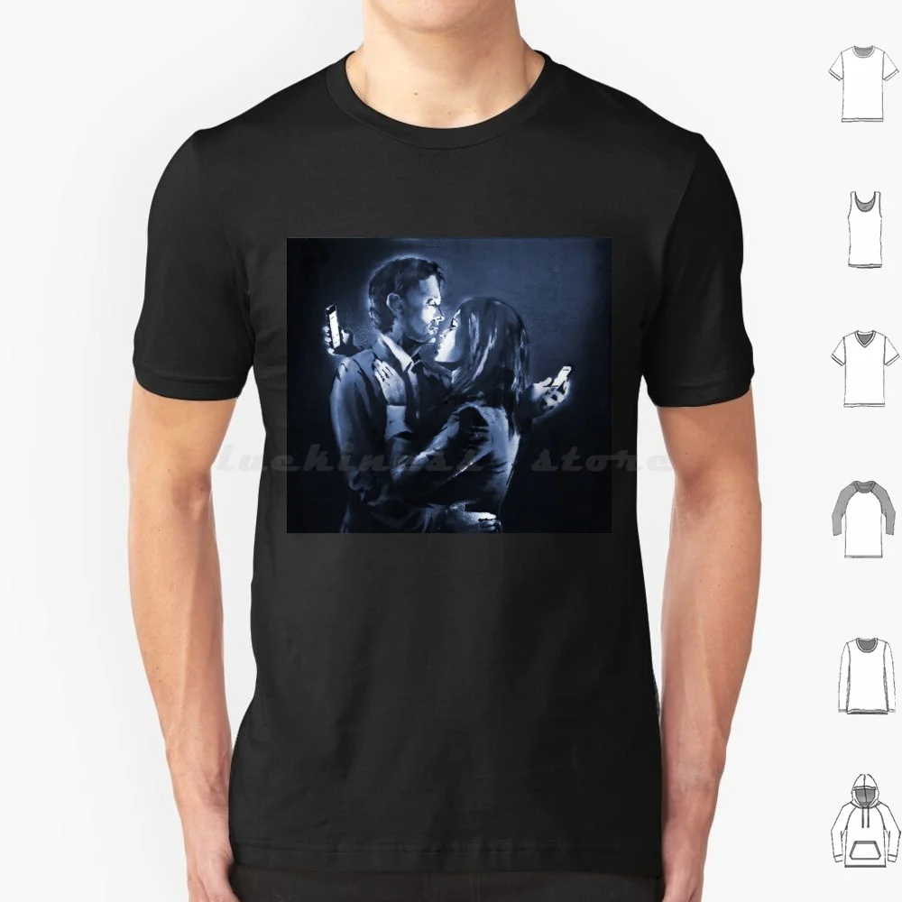 

Бэнкси мобильные любители уличного искусства граффити футболка хлопок для мужчин и женщин DIY принт уличное искусство поп-культура граффити трафарет аэрозольная краска