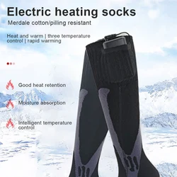 Electric Heated Socks Electric Heating Socks Fast Heating Battery Heated Socks Breathable Warm Winter Socks for Camping Hiking