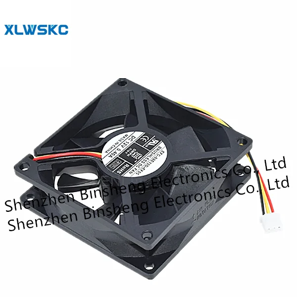 EFC-08E12D-EF05 8cm 12V 0.40A 80*25mm three-wire elevator inverter cooling fan