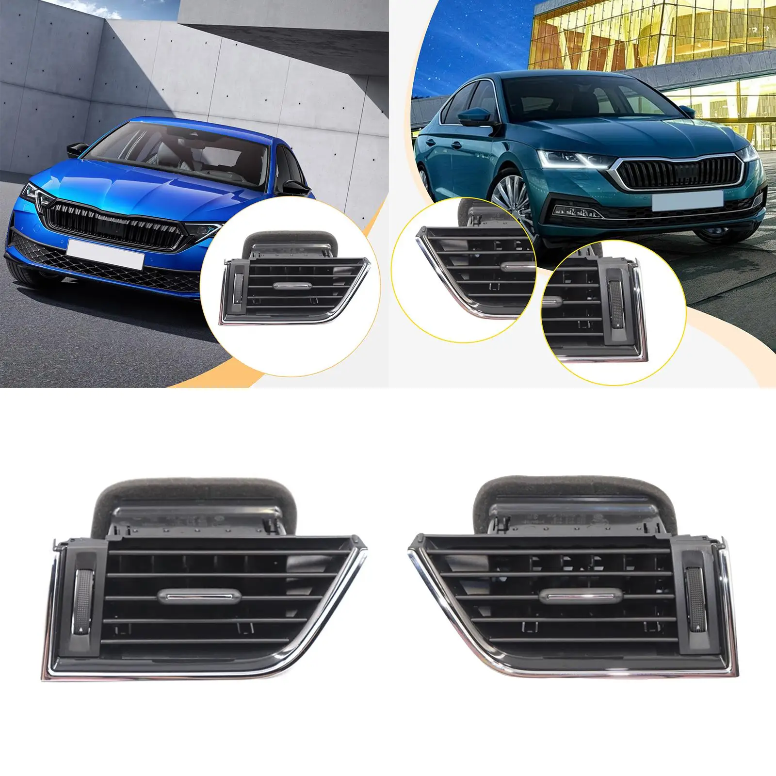 

Крышка розетки кондиционера, запасная часть, прочная решетка приборной панели для Skoda Octavia 3 MK3 A7