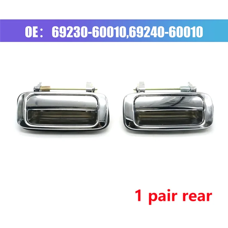 Car Rear Left+Right Exterior Outside Door Handle 69230-60010,69240-60010 for Toyota Land Cruiser 80 LC80 1991-1997