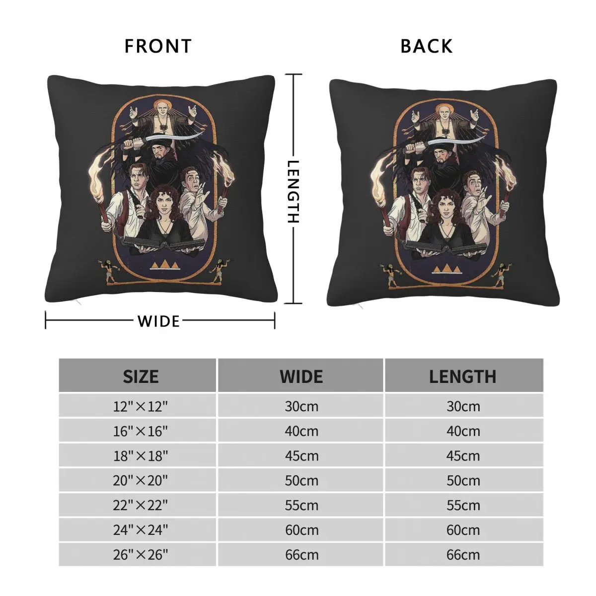 The Mummy No Harm Ever Came From Reading A Book Square Pillowcase Polyester Linen Velvet Zip Decorative Bed Cushion Case 45x45