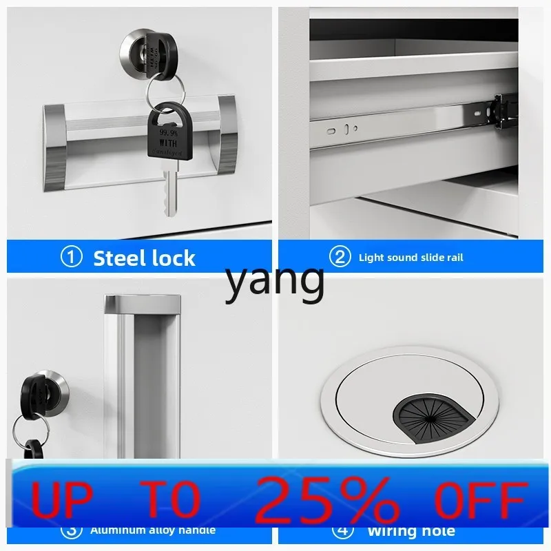 Lmm Computer Desk with Drawer Staff Financial Workbench