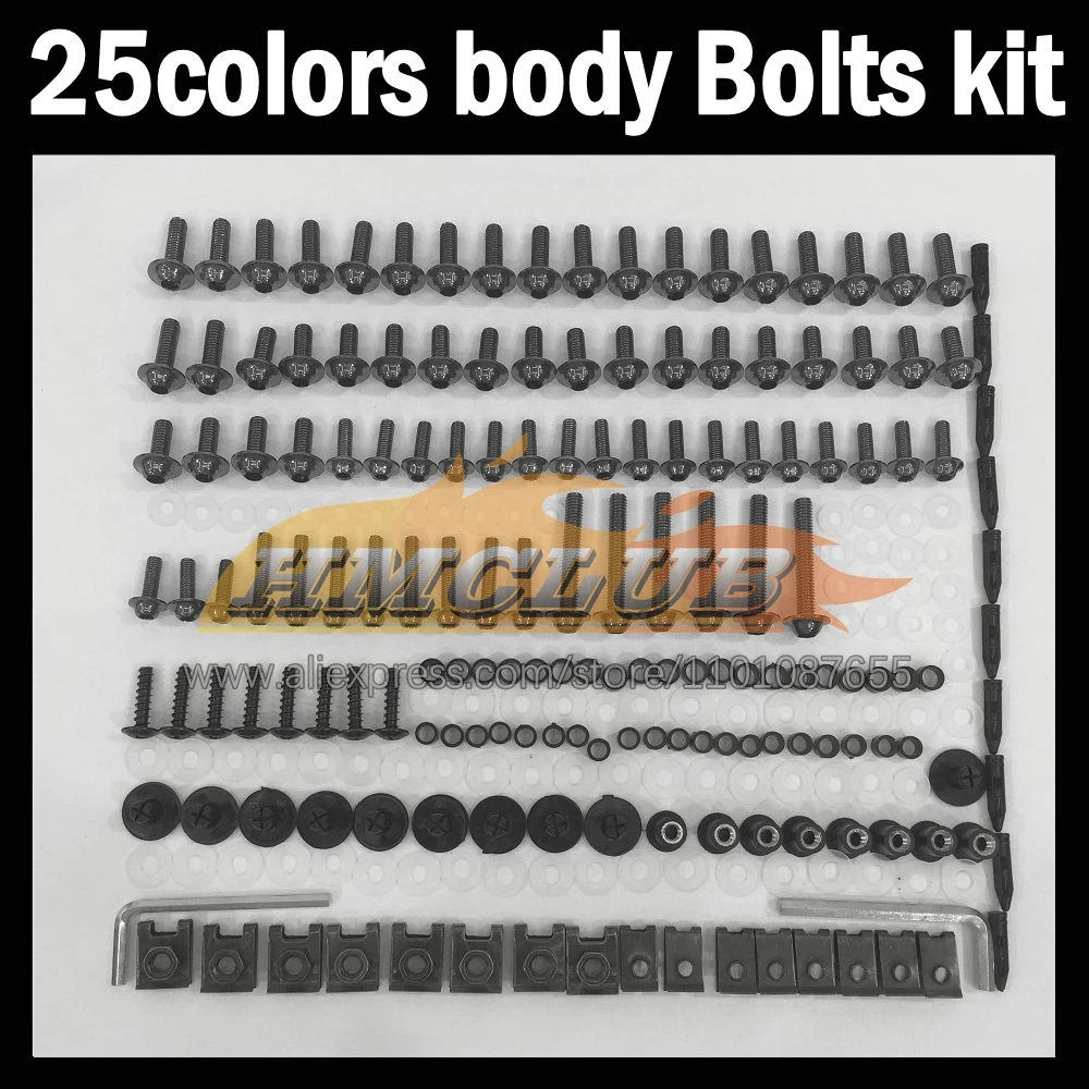 268ps Full Screws Kit Body bolt For KAWASAKI NINJA ZXR400 ZX-R400 ZXR-400 ZXR 400 CC 91 92 93 94 95 96 Fairing bolts screw NutS