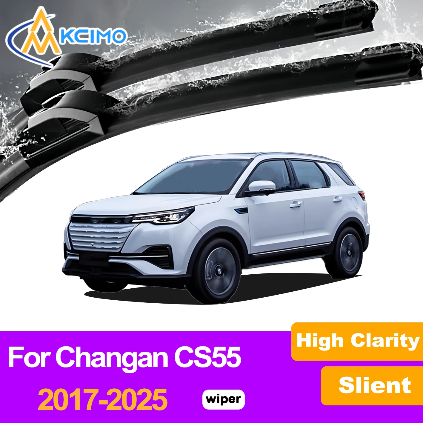 

2Pcs Front Windshield Wiper Blades For Changan CS55 2017-2025 Windscreen Window Car Accessories