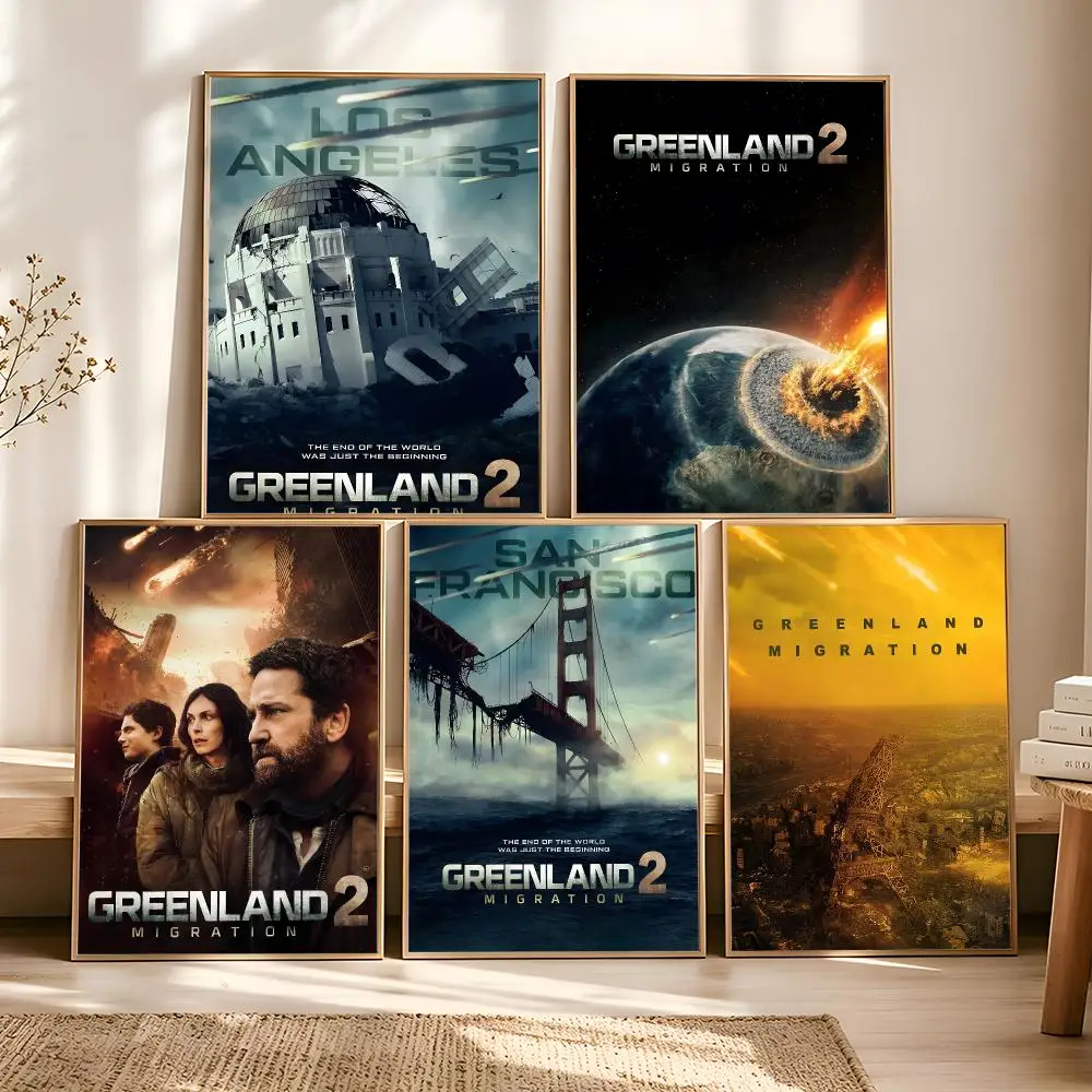 Movie G-Greenland 2: Migration Painting Calligraphy Vintage Aesthetic Poster Canvas Print Trendy High-Fashion Wall Decor