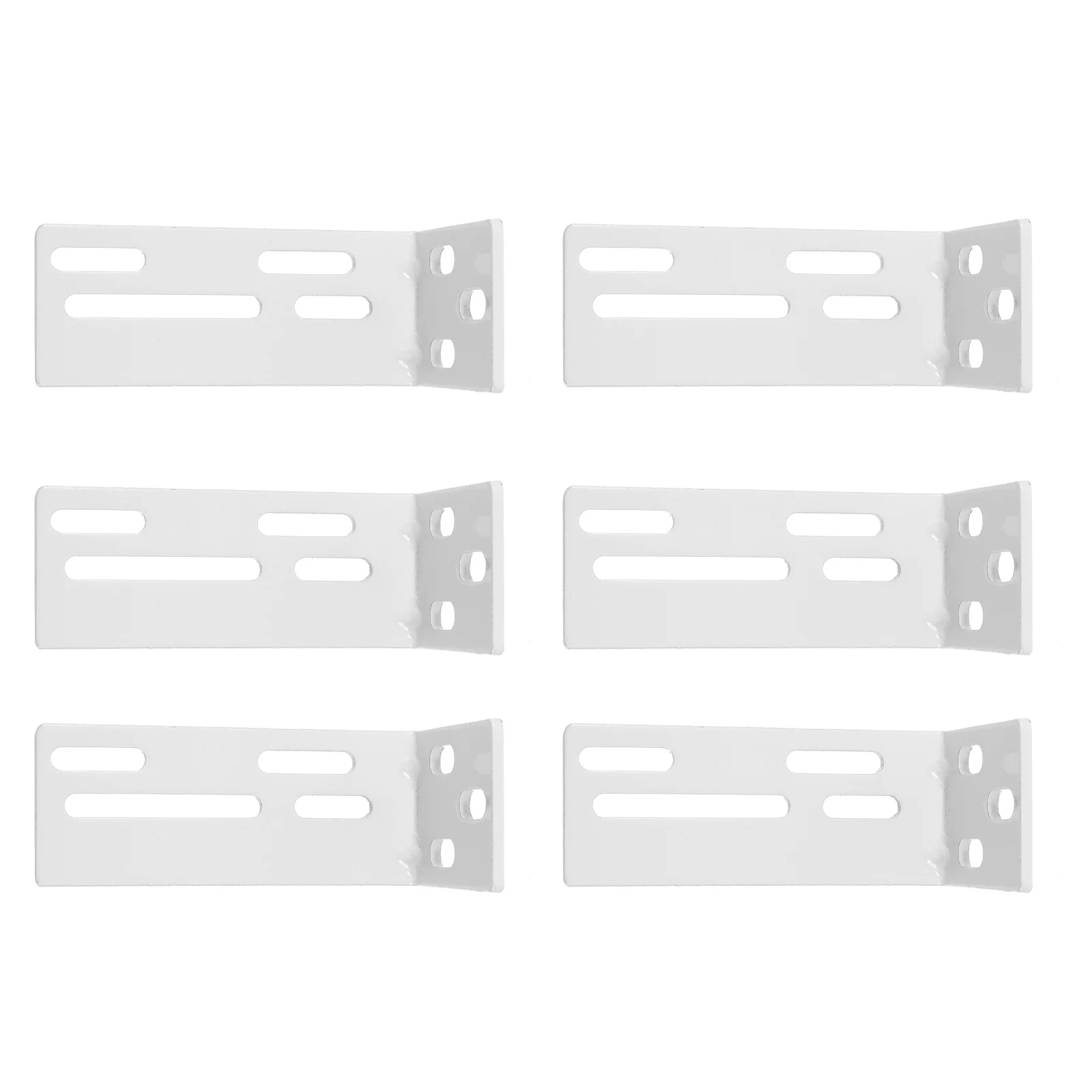 

6pcs Stainless Steel Curtain Track Mount Code Brackets Hooks Easy Installation Home Office Accessories Practical