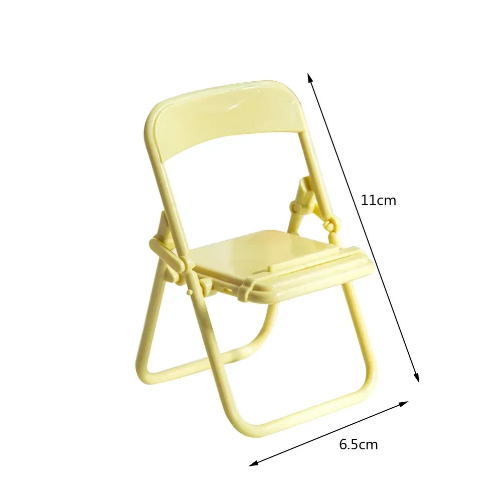 2024 New Mini Cell Phone Stand Universal Chair Desktop Mobile Phone Tablet Holder Folding Convenient Cute Phone Accessories image 6