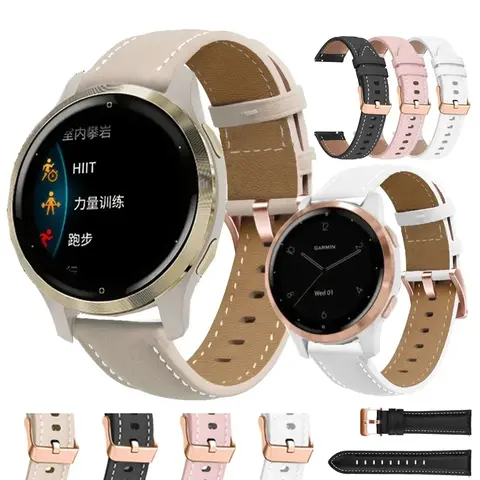 Bracelet de montre intelligente en cuir PU, 20mm, pour Huawei Watch GT3 42mm/GT 3 Pro 43mm, GT2 42mm, accessoires de sport