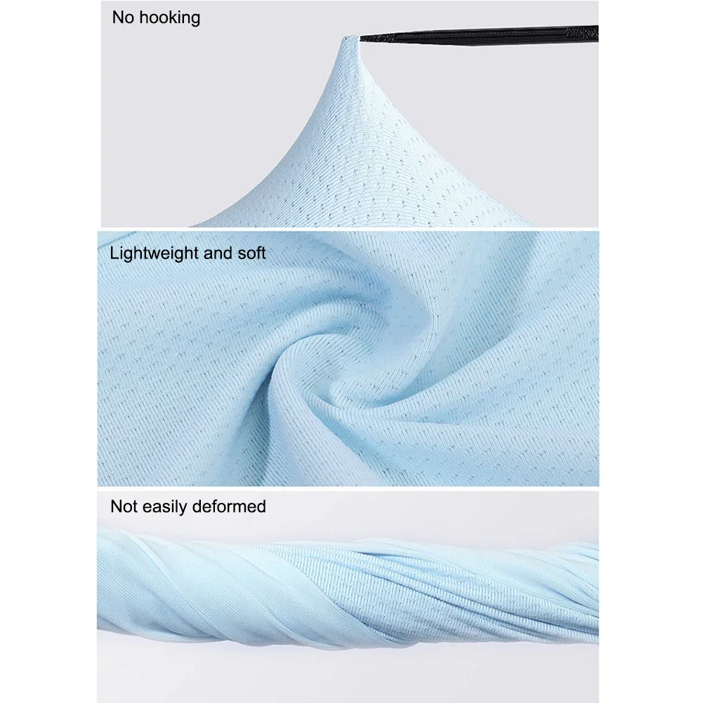 Maschera unisex Maschera di protezione solare UV in seta di ghiaccio traspirante Morbida regolabile anti-ultravioletti sottile per attività estive all'aperto