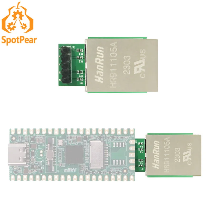 Moduł rozszerzeń Ethernet RJ45 dla Milk V Duo i LuckFox Pico