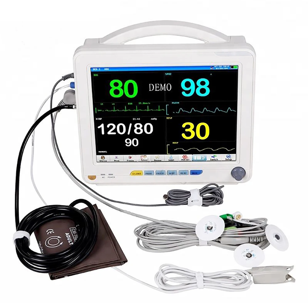 ICEN High Quality Portable Monitor Veterinary For Pets Use Multi-parameter Monitor With Ekg